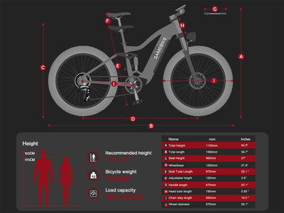 GTXR& SAMEBIKE RSA08-II 1000W All Terrain Electric Bicycle