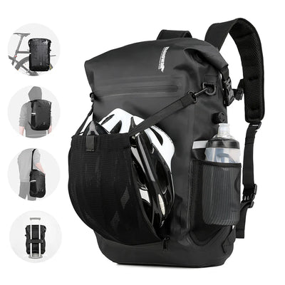 Mochila impermeable para alforja de bicicleta de 22 l 