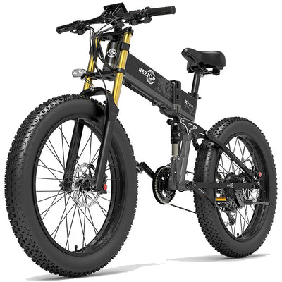 GTXR &Bezior X Plus Electric Mountain Folding Bike