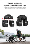 3 in 1 Bike Triple Pannier Bag