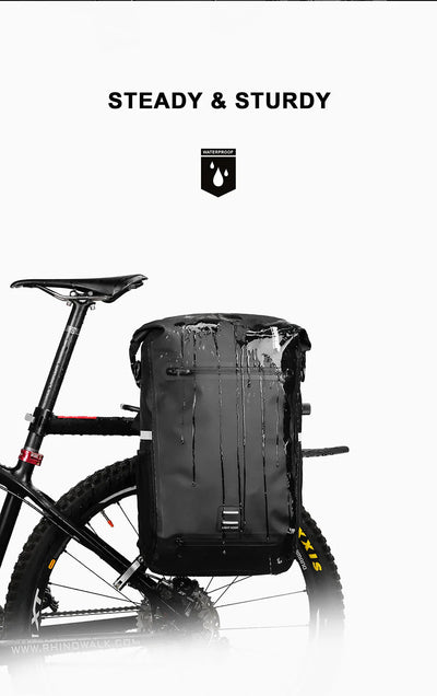 Mochila impermeable para alforja de bicicleta de 22 l 