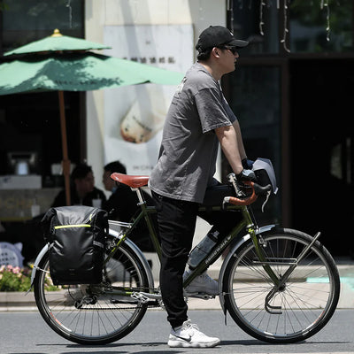 Mochila con bolsa para alforja de bicicleta de 24 l 